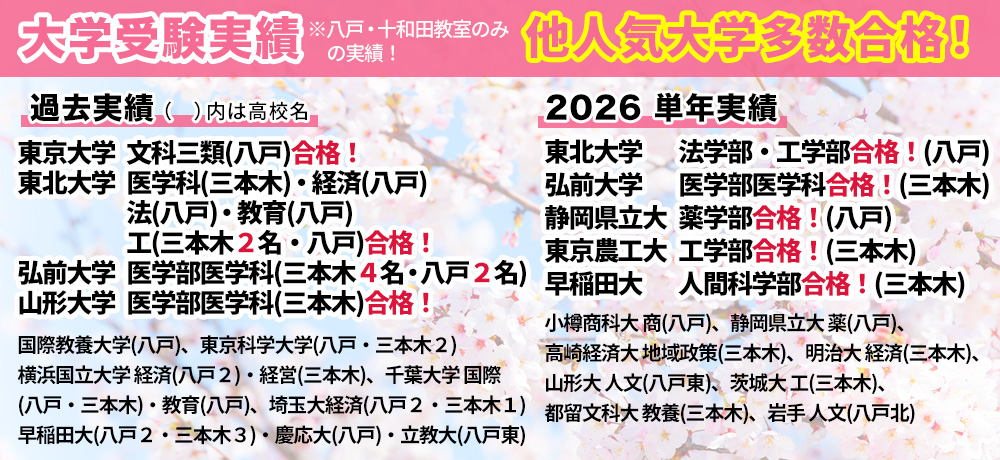 大学入試実績